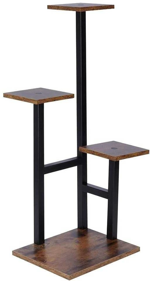 4 pakopų metalinis gėlių stovas, 84 cm