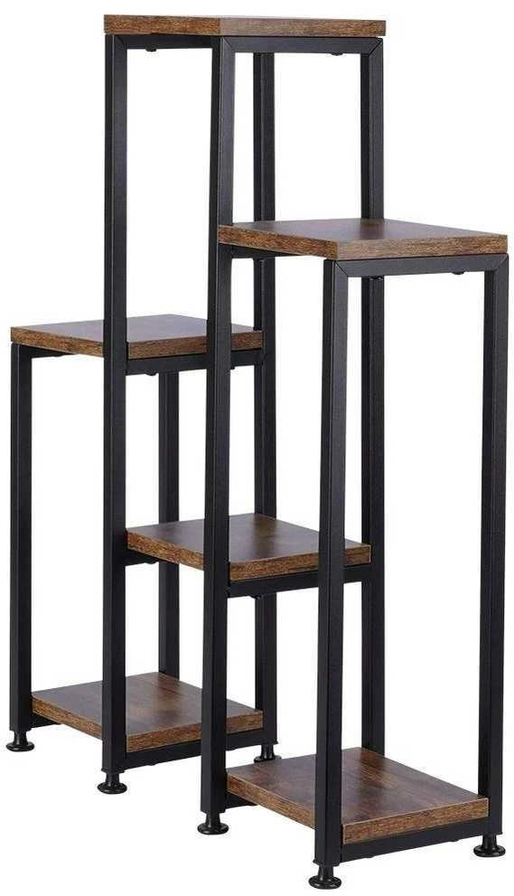 6 pakopų metalinis gėlių stovas, 70 cm