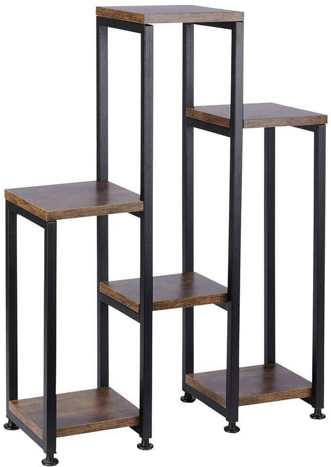 6 pakopų metalinis gėlių stovas, 70 cm
