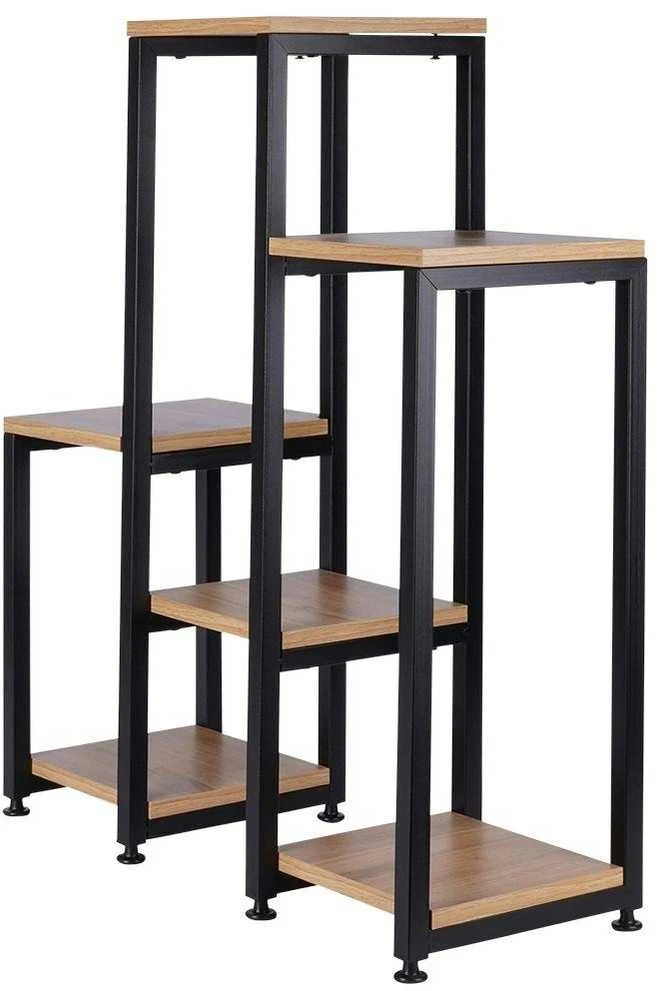 6 pakopų metalinis gėlių stovas, 80 cm