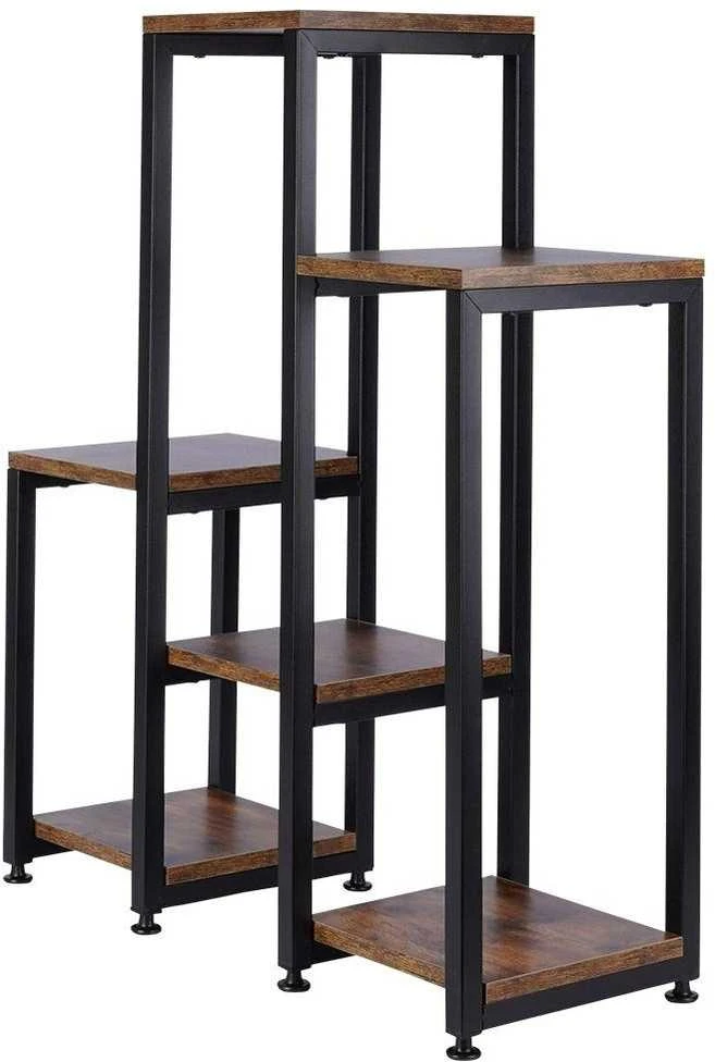 6 pakopų metalinis gėlių stovas, 80 cm