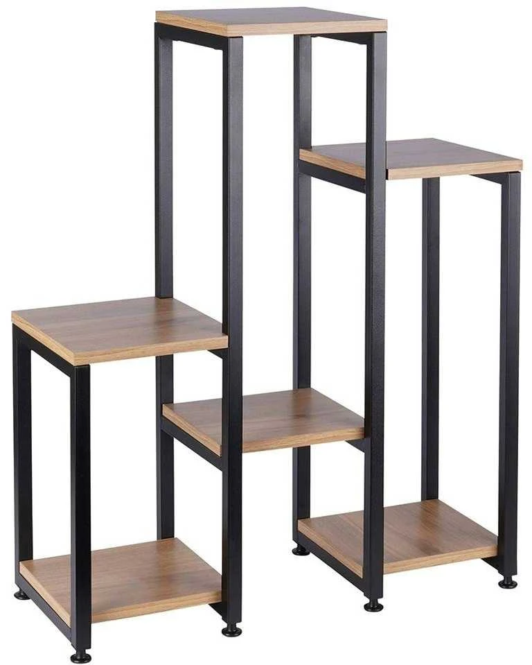 6 pakopų metalinis gėlių stovas, 80 cm