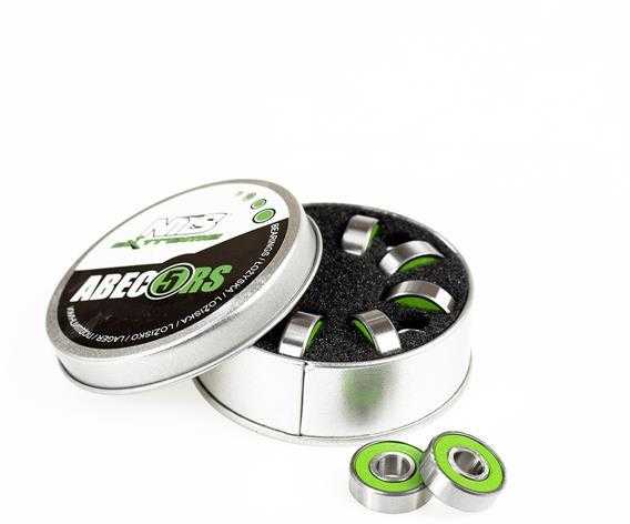 ABEC-5 RS Žalias CARBON GUOLIAI (8 vnt.) PAKUOTĖ. METAL NILS EXTREME