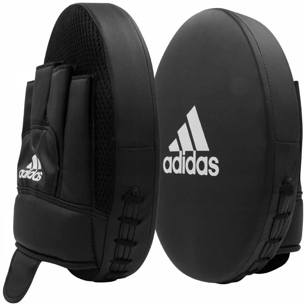 ADIDAS bokso rinkinio pirštinės 12 oz Shields trenerio letenos