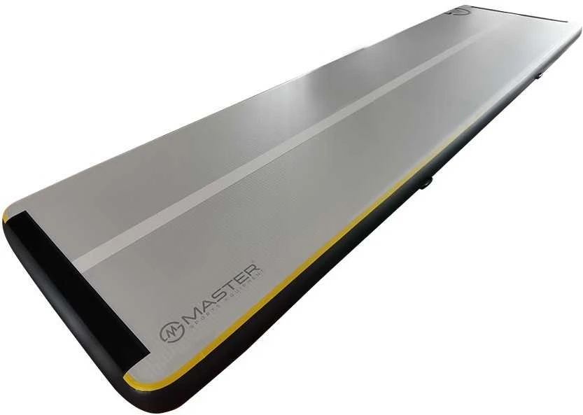 Airtrack MASTER gimnastikos kilimėlis 600 x 150 x 20 cm juodai pilkas