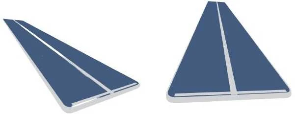 Airtrack MASTER S-Pro gimnastikos čiužinys 1400 x 200 x 10 cm