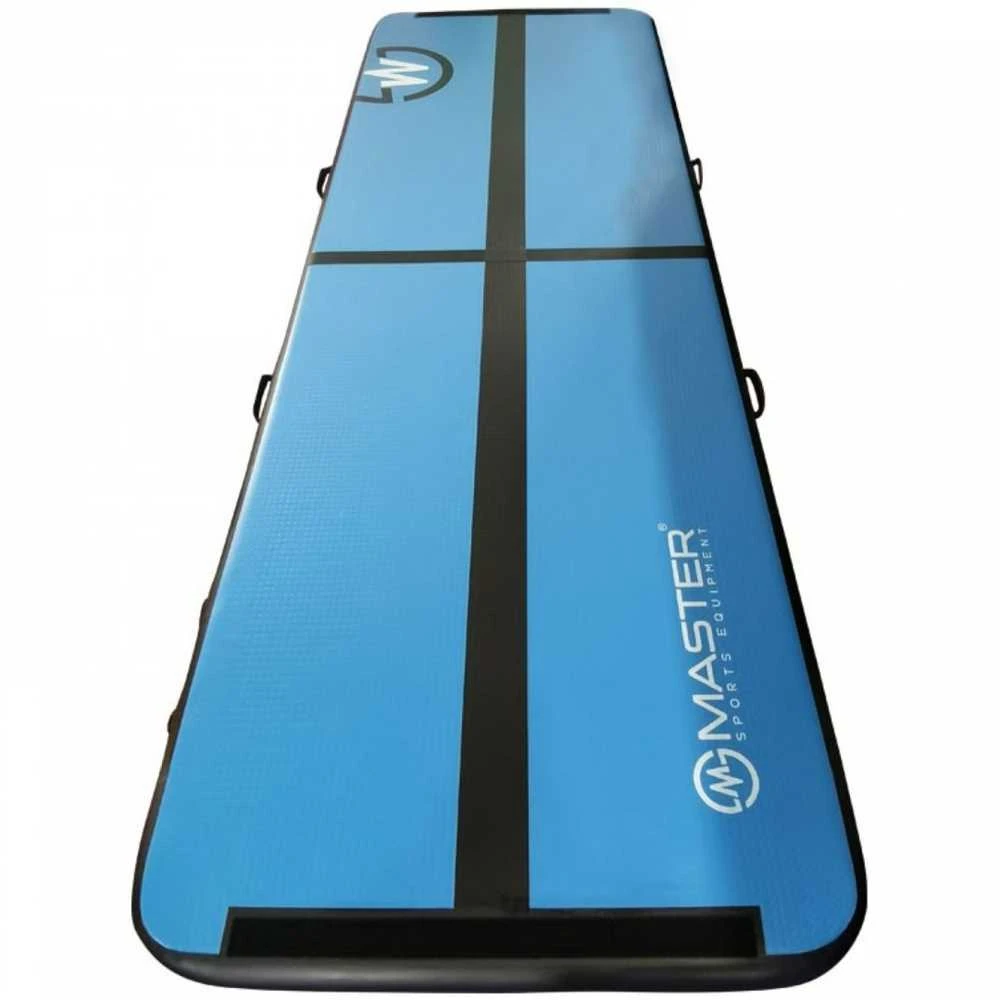 AirTrack pripučiamas gimnastikos kilimėlis MASTER 300 x 100 x 10 cm mėlyna-juoda