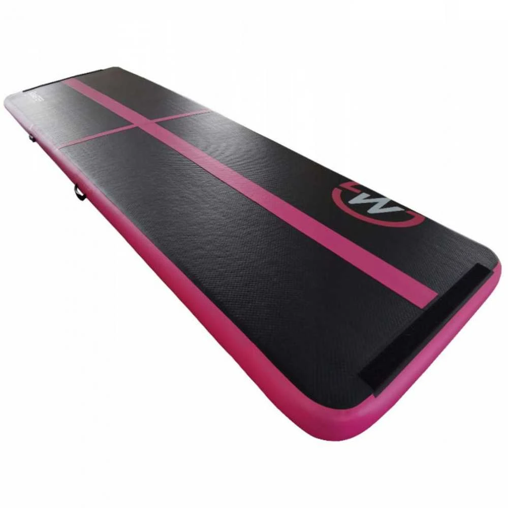 AirTrack pripučiamas gimnastikos kilimėlis MASTER 500 x 100 x 10 cm juodai rožinis