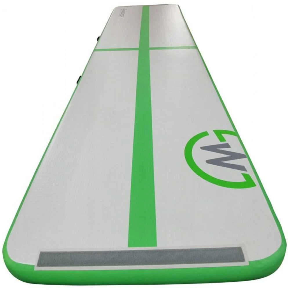 AirTrack pripučiamas gimnastikos kilimėlis MASTER 600 x 100 x 20 cm pilkai žalias