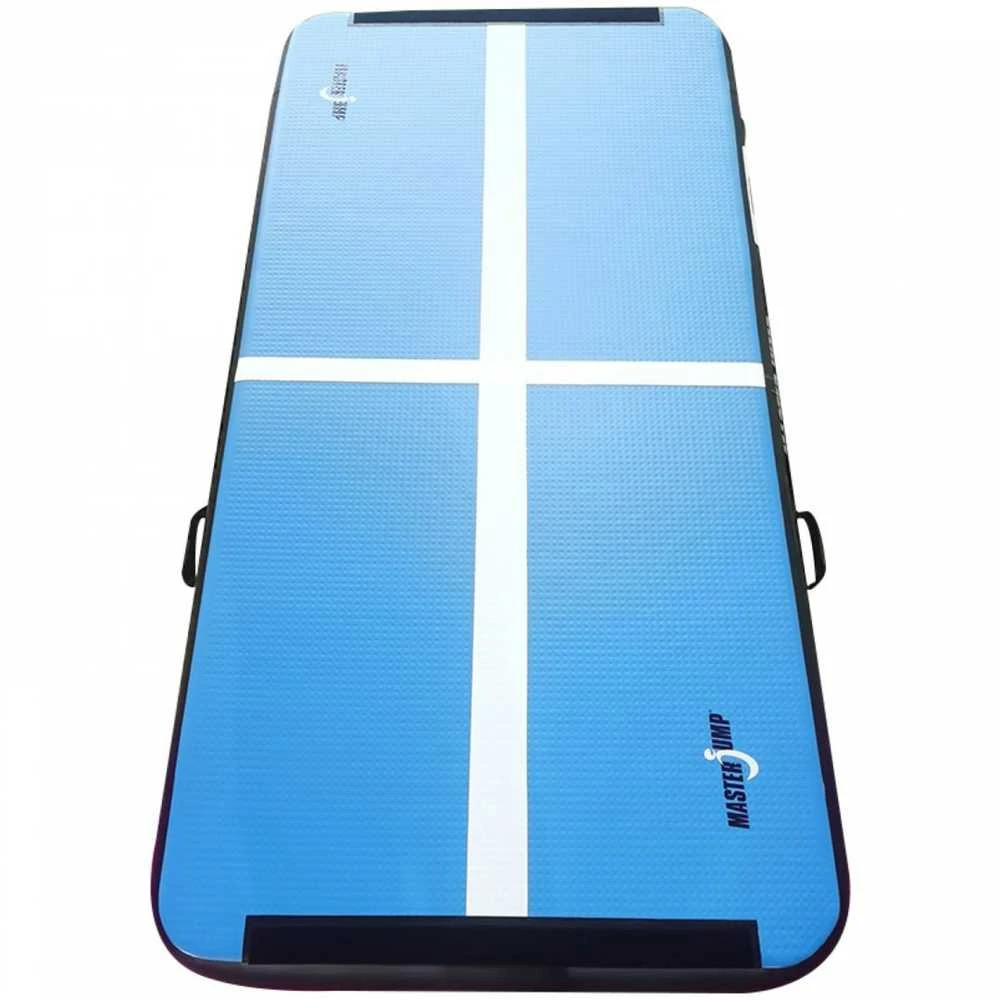 AirTrack pripučiamas gimnastikos kilimėlis MASTER 200 x 100 x 10 cm mėlyna-juoda