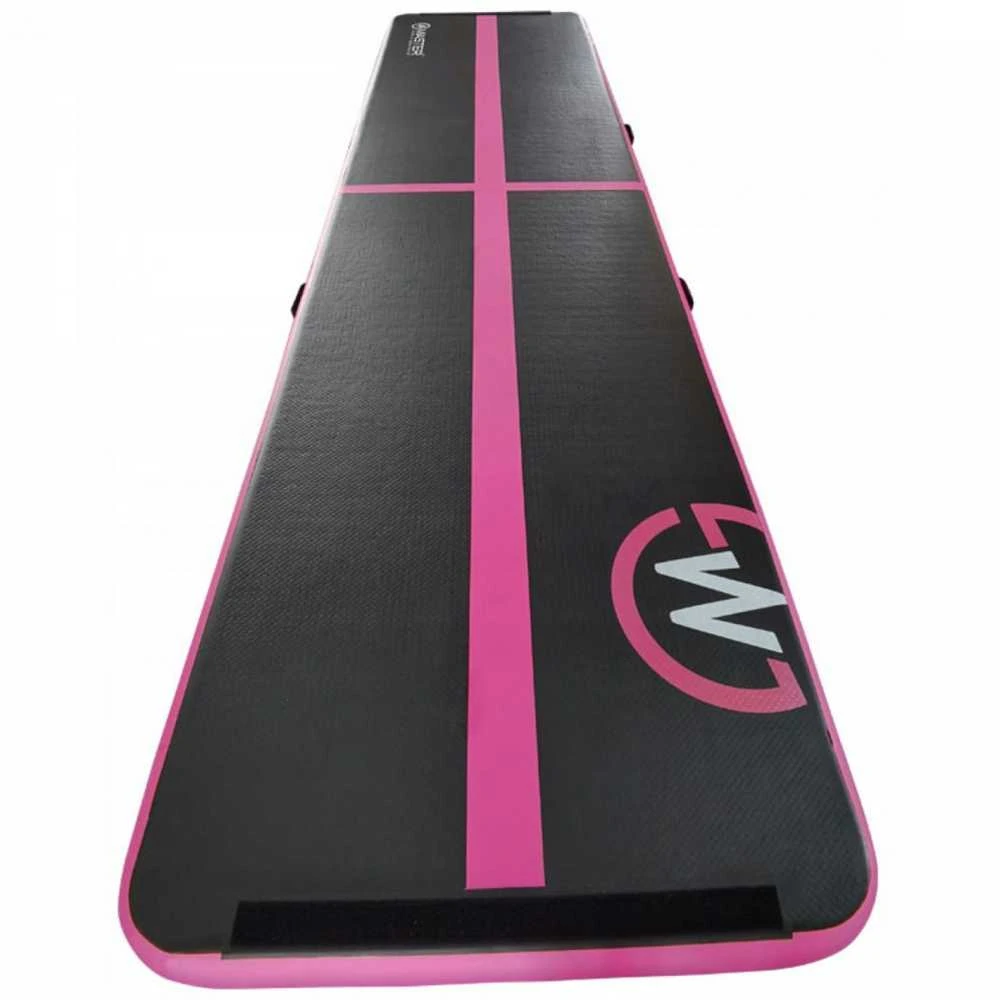 AirTrack pripučiamas gimnastikos kilimėlis MASTER 500 x 100 x 10 cm juodai rožinis
