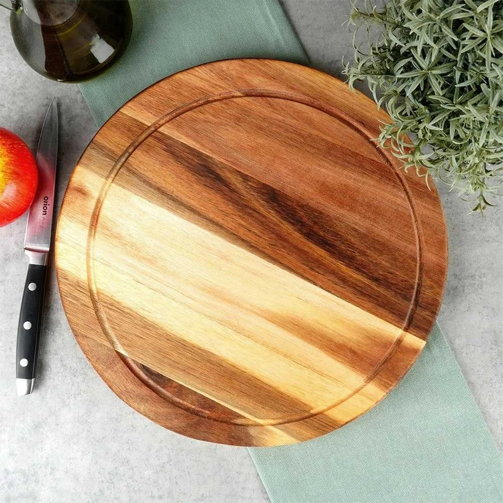 Akacijos medienos pjaustymo lenta sūriui ir šaltai mėsai patiekti ORION 30 cm