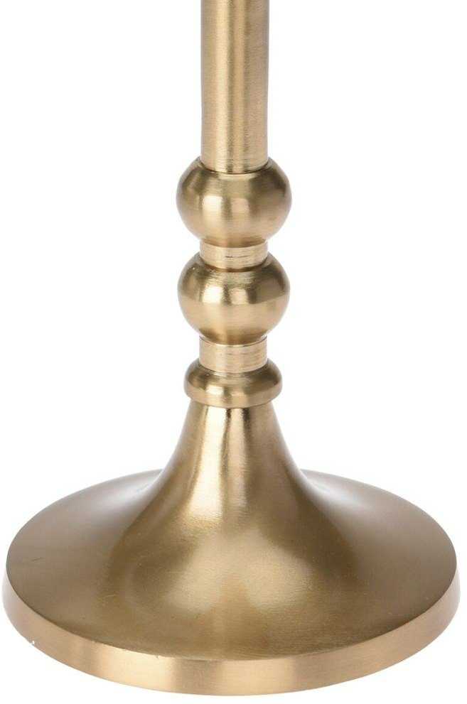 Aliuminio žvakidės stovas, stovas ilgai žvakei, auksinė žvakė, 17 cm