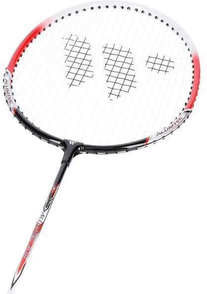 ALUMTEC 308 BADMINTON RAKETŲ RINKINYS RAUDONAS+LIME NORĖJIMAS