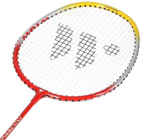 ALUMTEC 366K BADMINTONO RAKETŲ RINKINYS RAUDONAS+GELTONAS, MĖLYNAS+Baltas Wish