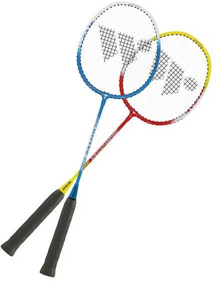 ALUMTEC 366K BADMINTONO RAKETŲ RINKINYS RAUDONAS+GELTONAS, MĖLYNAS+Baltas Wish