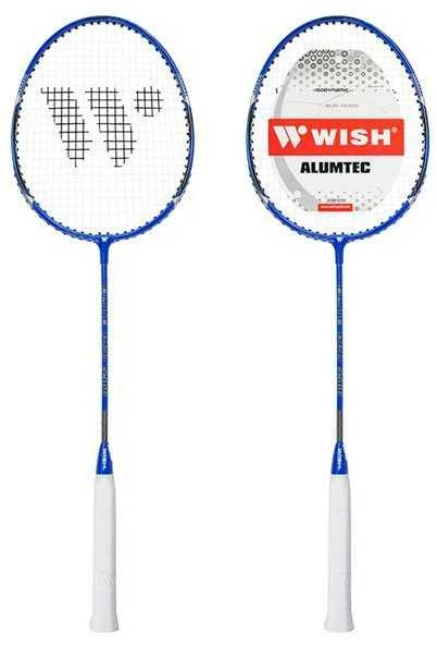 ALUMTEC 5566 BADMINTONO RINKINYS RAUDONAS + MĖLYNAS 4 Vnt. + langinės 3 Vnt.