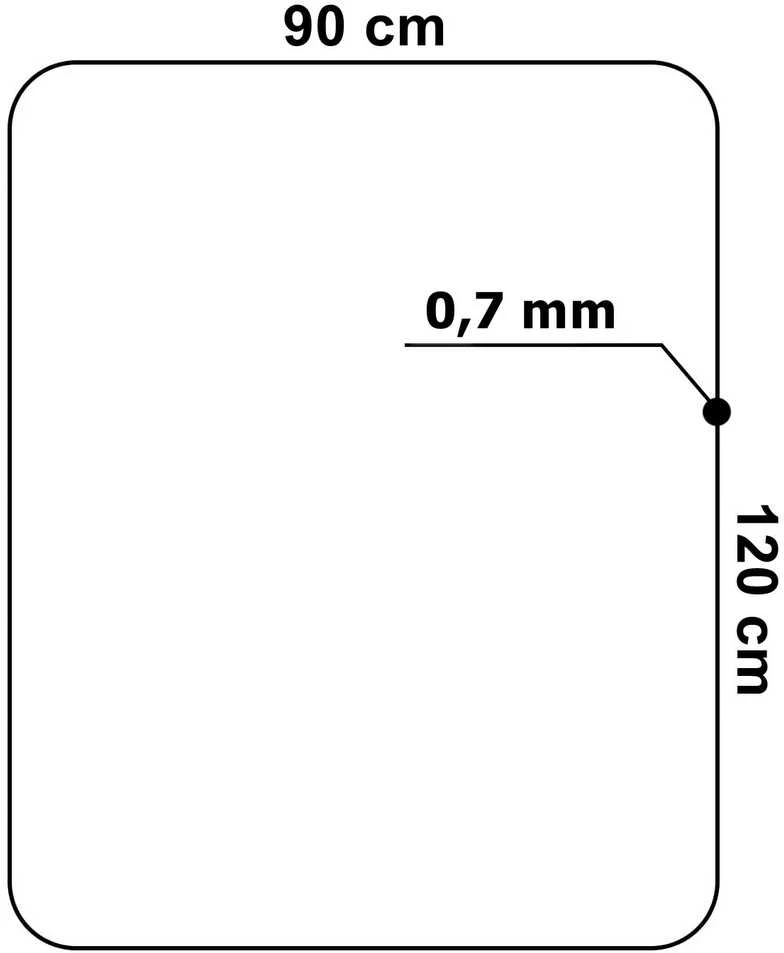 Apsauginis kilimėlis PC kėdei 120x90 cm 0,7 mm