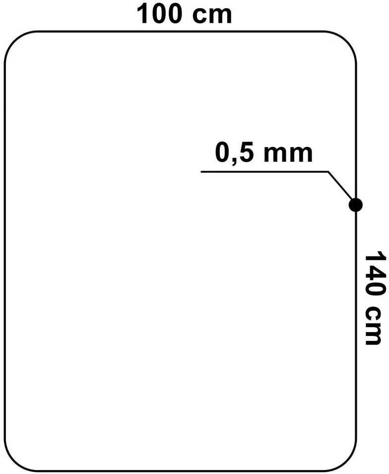 Apsauginis kilimėlis po foteliu 100x140cm 0,8 mm