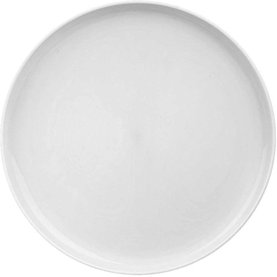 Apvali pietų lėkštė, turistinės lėkštės, plokščias plastikas, nedūžtanti AURA, 25 cm