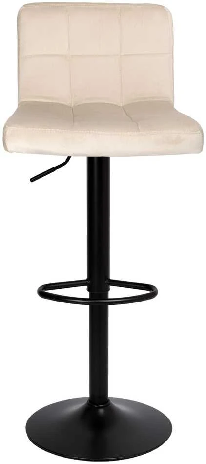 Arako Juodas beige Velvet baro kėdė