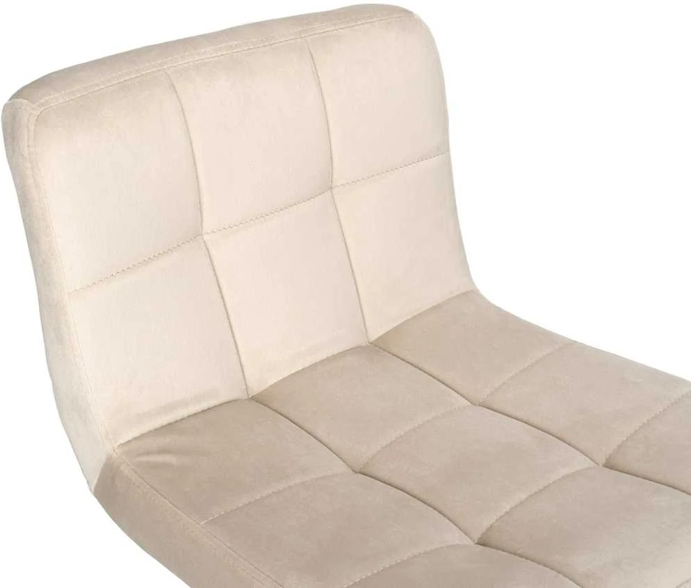 Arako Juodas beige Velvet baro kėdė