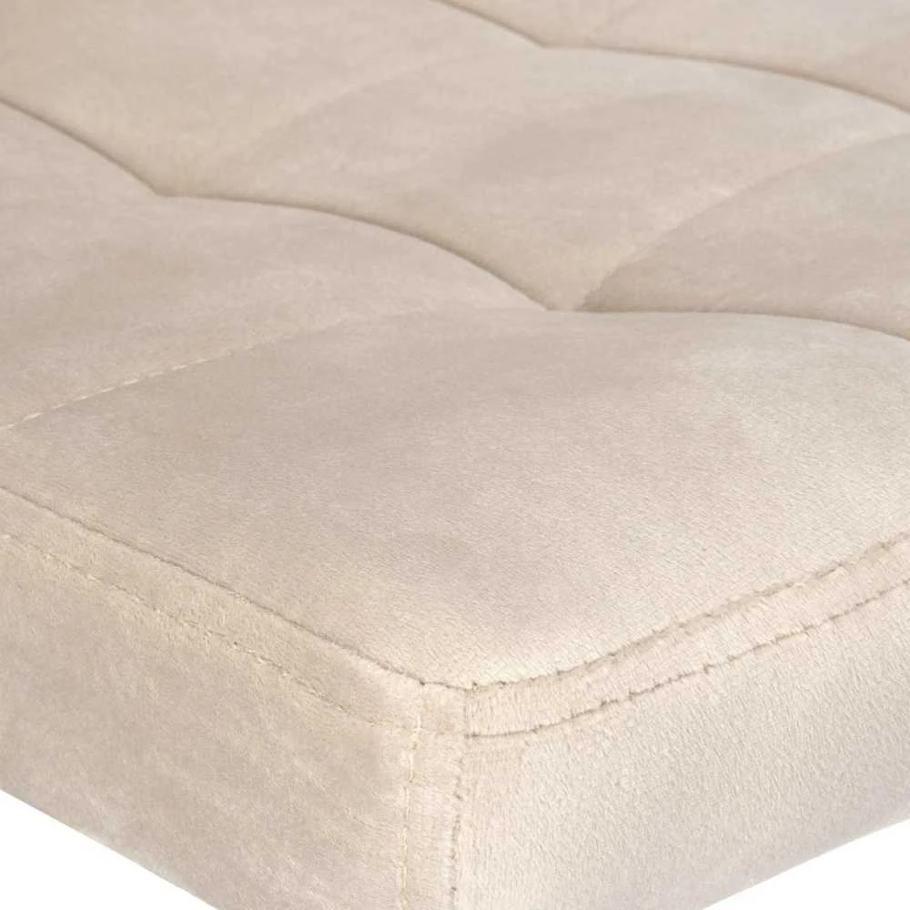 Arako Juodas beige Velvet baro kėdė