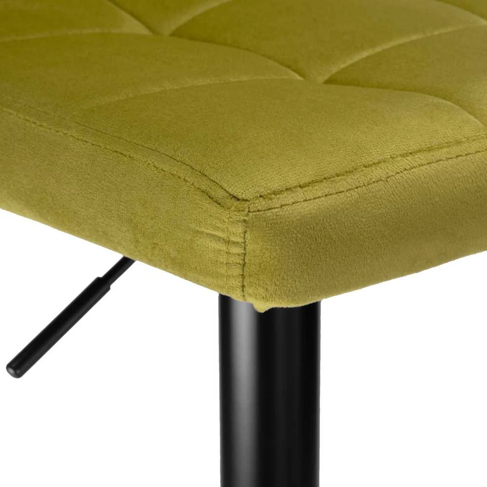 Arako Juodas Olive Velvet baro kėdė