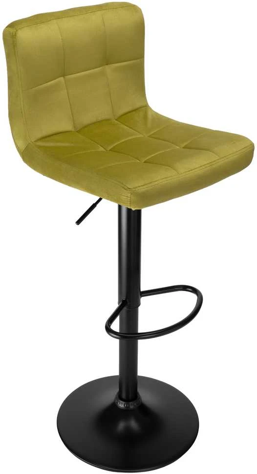 Arako Juodas Olive Velvet baro kėdė
