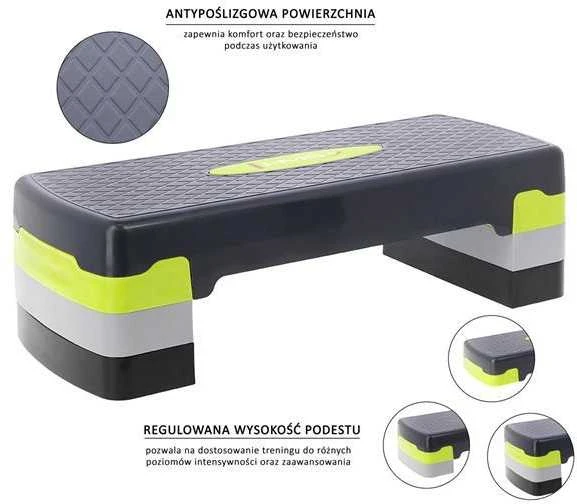 AS002 ŽALIA/PILKA AEROBIKOS ŽINGSNIS HMS