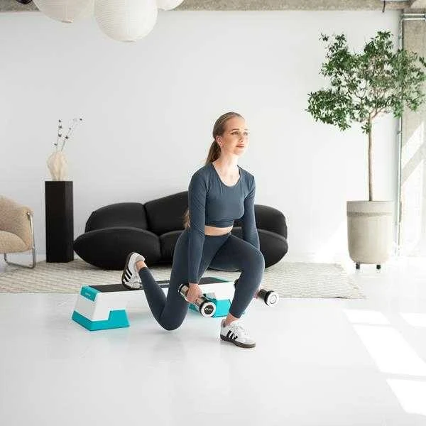AS007 BALTA/MĖTINĖ AEROBIKA STEP HMS PREMIUM
