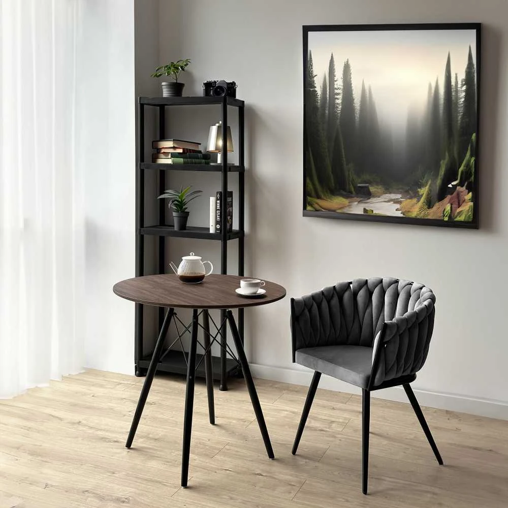 ASTON VELVET austinė aksominė kėdė, grafitas