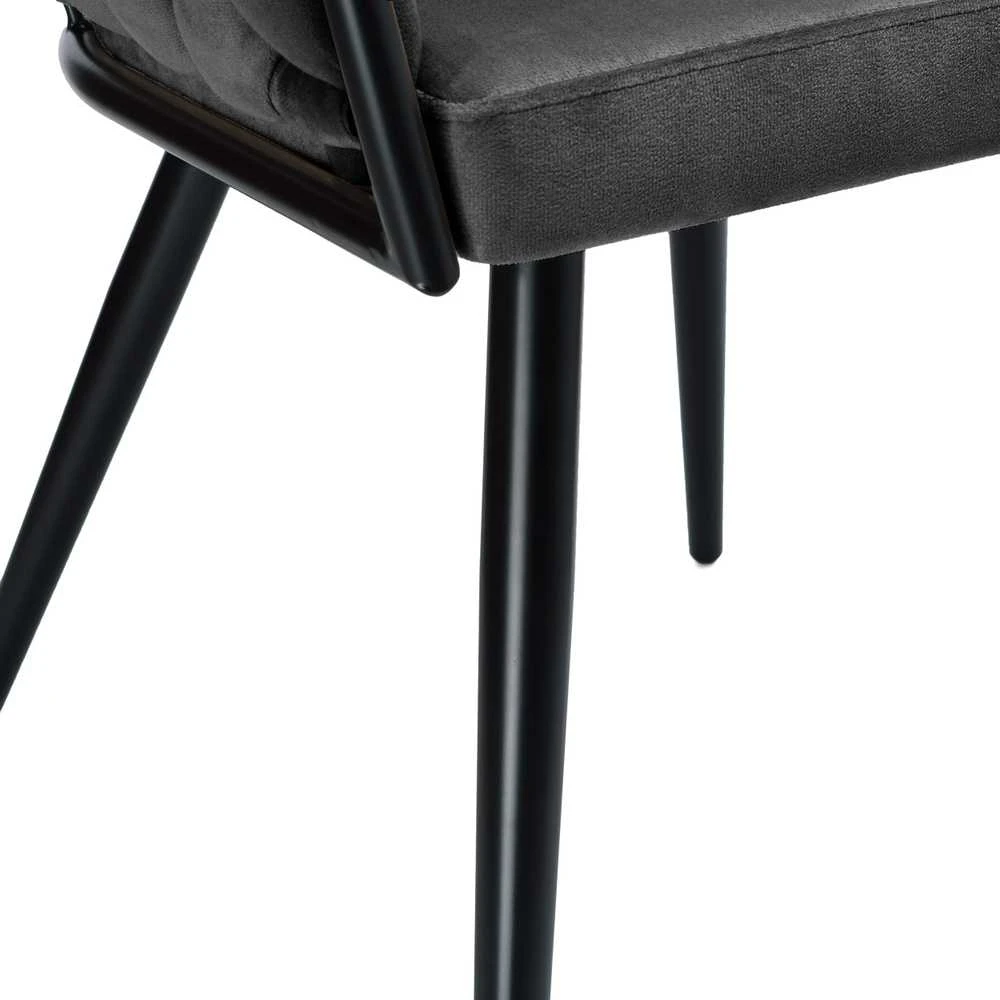 ASTON VELVET austinė aksominė kėdė, grafitas