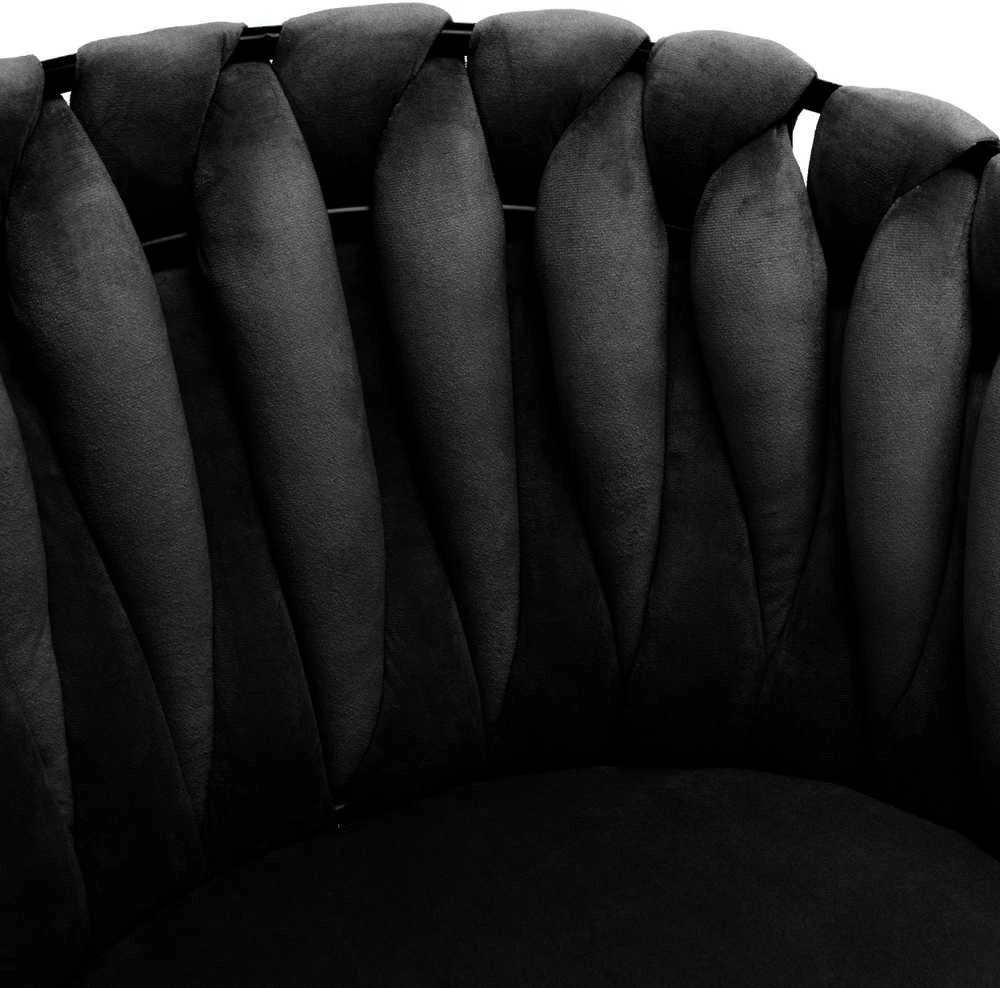 ASTON VELVET austinė aksominė kėdė, juoda