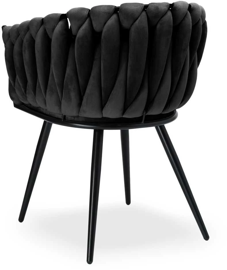 ASTON VELVET austinė aksominė kėdė, juoda