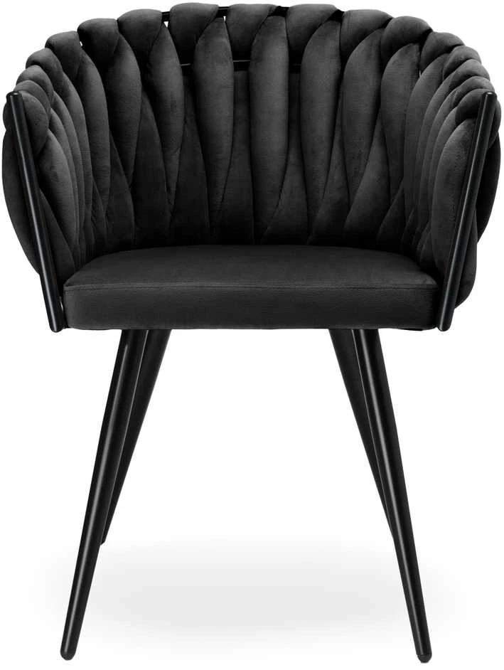 ASTON VELVET austinė aksominė kėdė, juoda
