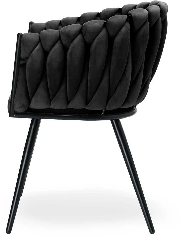 ASTON VELVET austinė aksominė kėdė, juoda