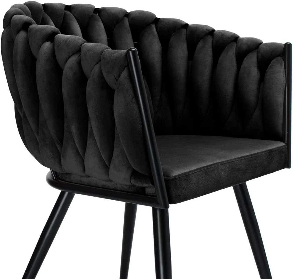 ASTON VELVET austinė aksominė kėdė, juoda