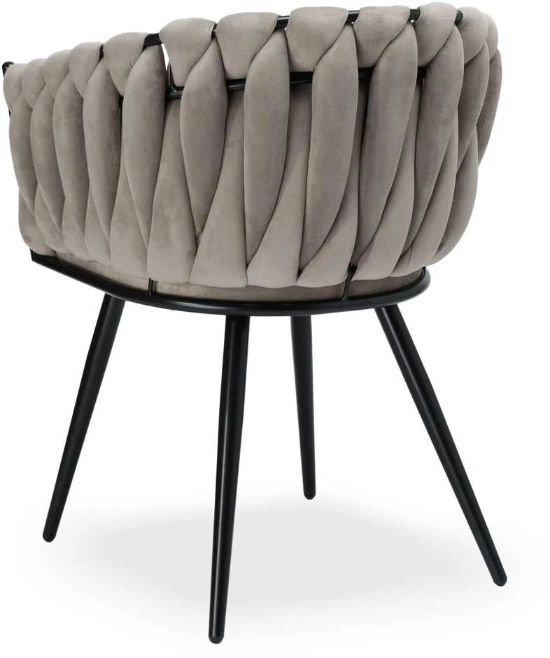 ASTON VELVET taupe austinė aksominė kėdė