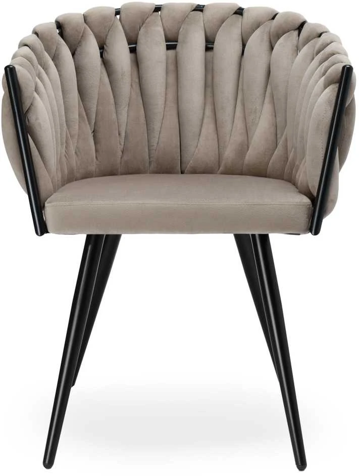 ASTON VELVET taupe austinė aksominė kėdė