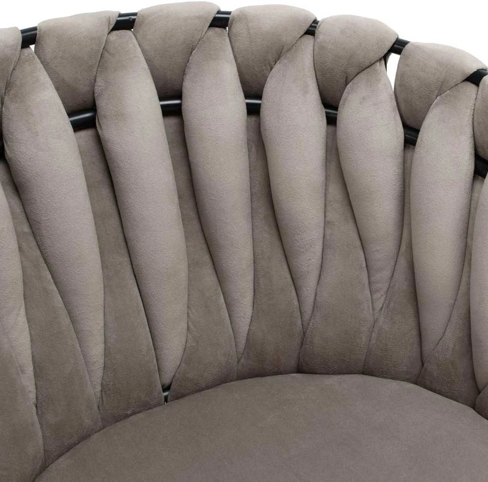 ASTON VELVET taupe austinė aksominė kėdė
