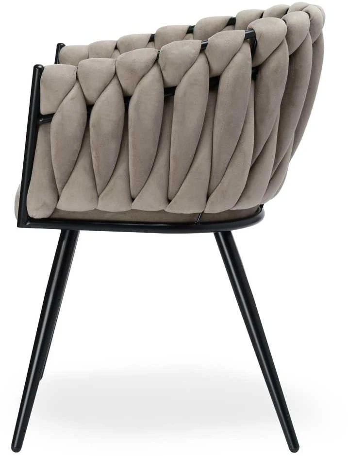 ASTON VELVET taupe austinė aksominė kėdė
