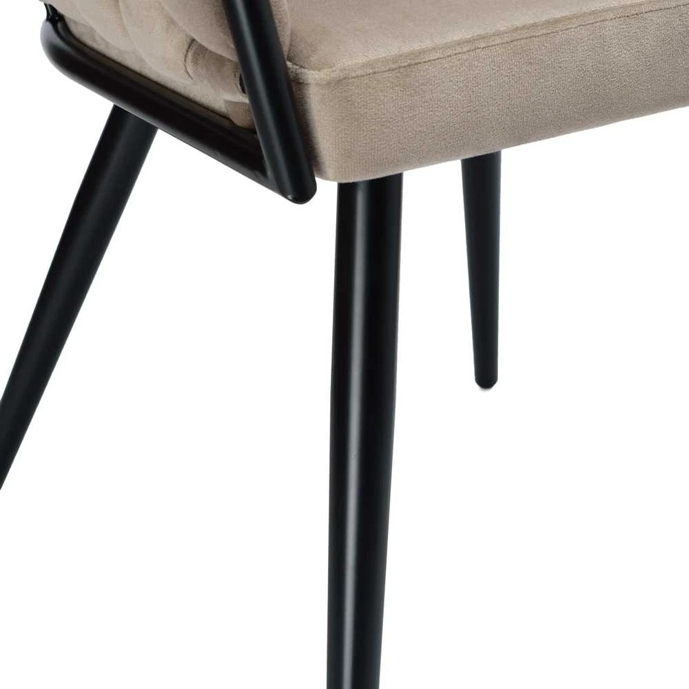 ASTON VELVET taupe austinė aksominė kėdė