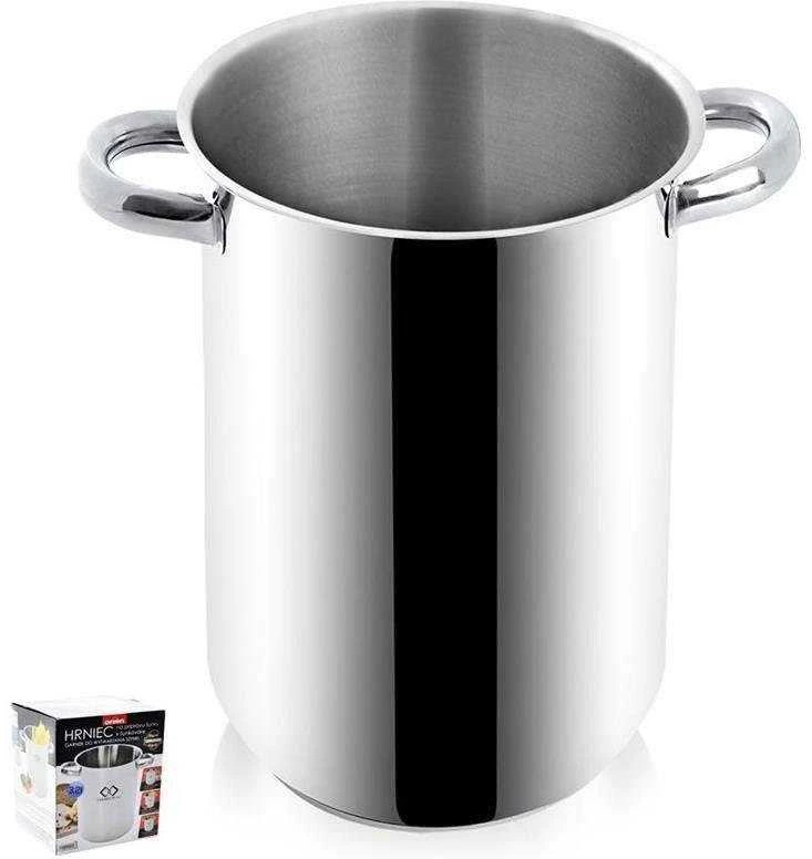 Aukštas nerūdijančio plieno puodas kumpiui, smidrams, makaronams virti, kumpio viryklė, 3,2 l