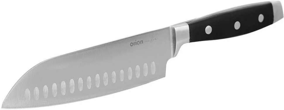 Azijietiško plieno virtuvinis peilis Santoku pjaustymui, 33 cm
