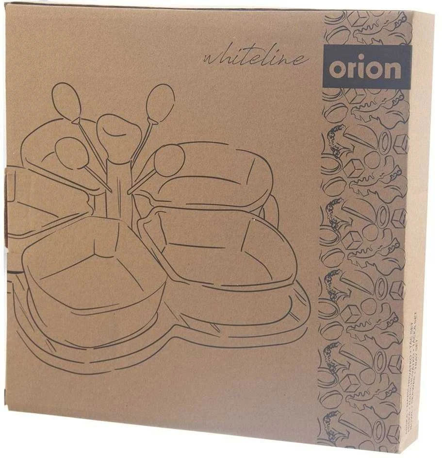Baltos porcelianinės užkandžių dubenys WHITELINE 28,5 cm 10 vnt.