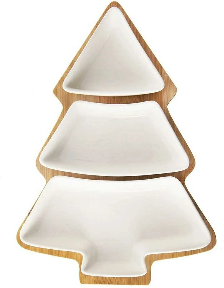 Baltos porcelianinės užkandžių dubenys WHITELINE 28 cm 4 vnt.