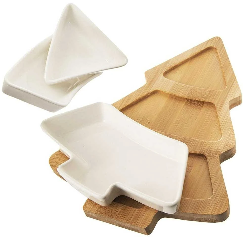 Baltos porcelianinės užkandžių dubenys WHITELINE 28 cm 4 vnt.