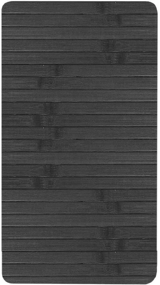 Bambuko virtuvės kilimėlis, stalo kilimėlis, susuktas, po lėkšte, stalo įrankiai, juodas, 44x24 cm
