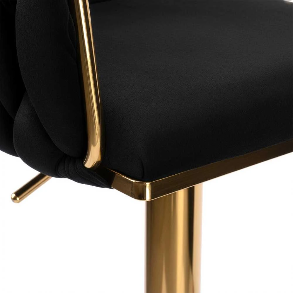 Baro kėdė Cofton Gold Juodas Velvet